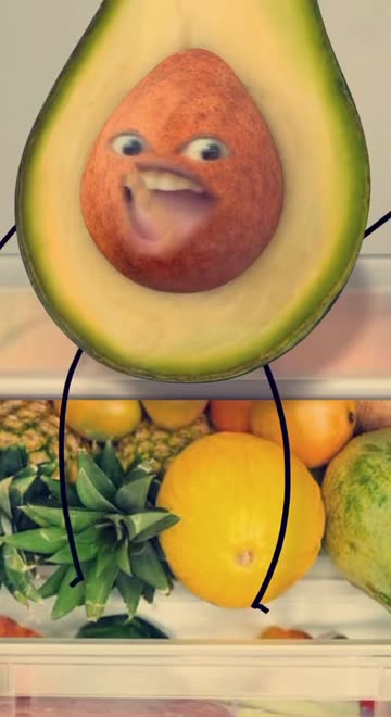 Preview for a Spotlight video that uses the Avocado Face Lens