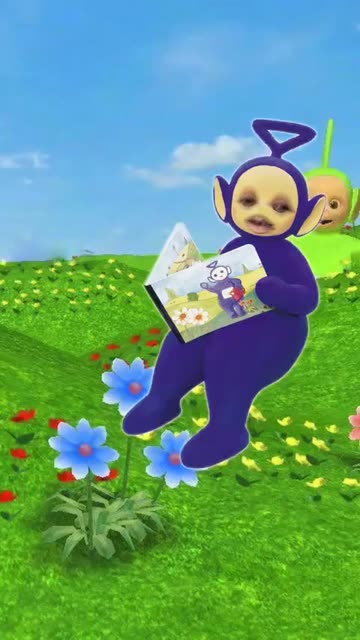 Preview for a Spotlight video that uses the Teletubbies Lens