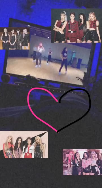 Preview for a Spotlight video that uses the Blackpink collage Lens
