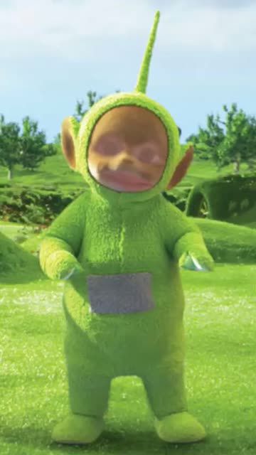 Preview for a Spotlight video that uses the Teletubbies Lens