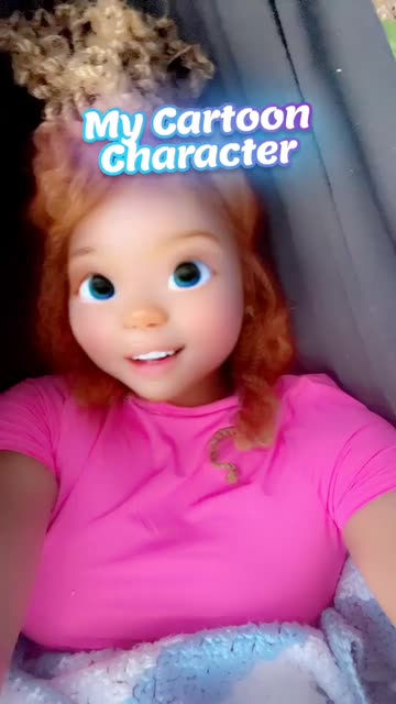 Preview for a Spotlight video that uses the My Cartoon Character  Lens