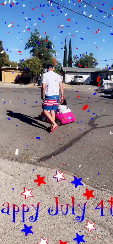 Preview for a Spotlight video that uses the Fourth Of July Lens