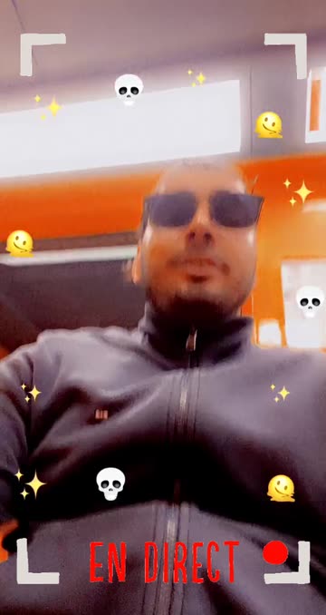 Preview for a Spotlight video that uses the Melting Face Frame Lens