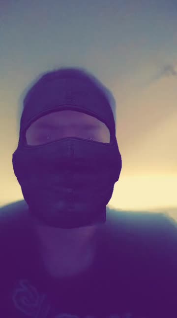 Preview for a Spotlight video that uses the balaclava Lens