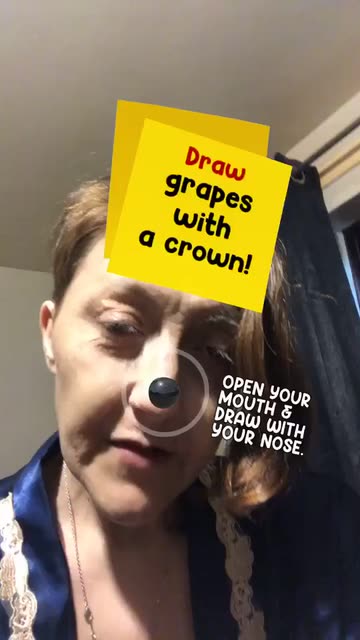 Preview for a Spotlight video that uses the Nose Draw Lens