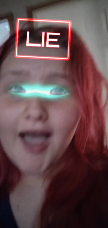 Preview for a Spotlight video that uses the Lie Detector Test Lens