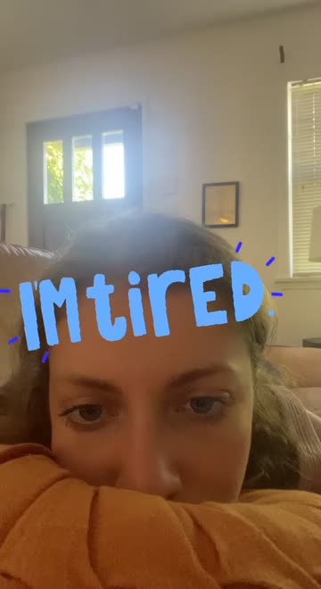 Preview for a Spotlight video that uses the Im Tired Lens