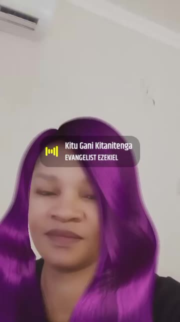 Preview for a Spotlight video that uses the Purple Hairstyle Lens