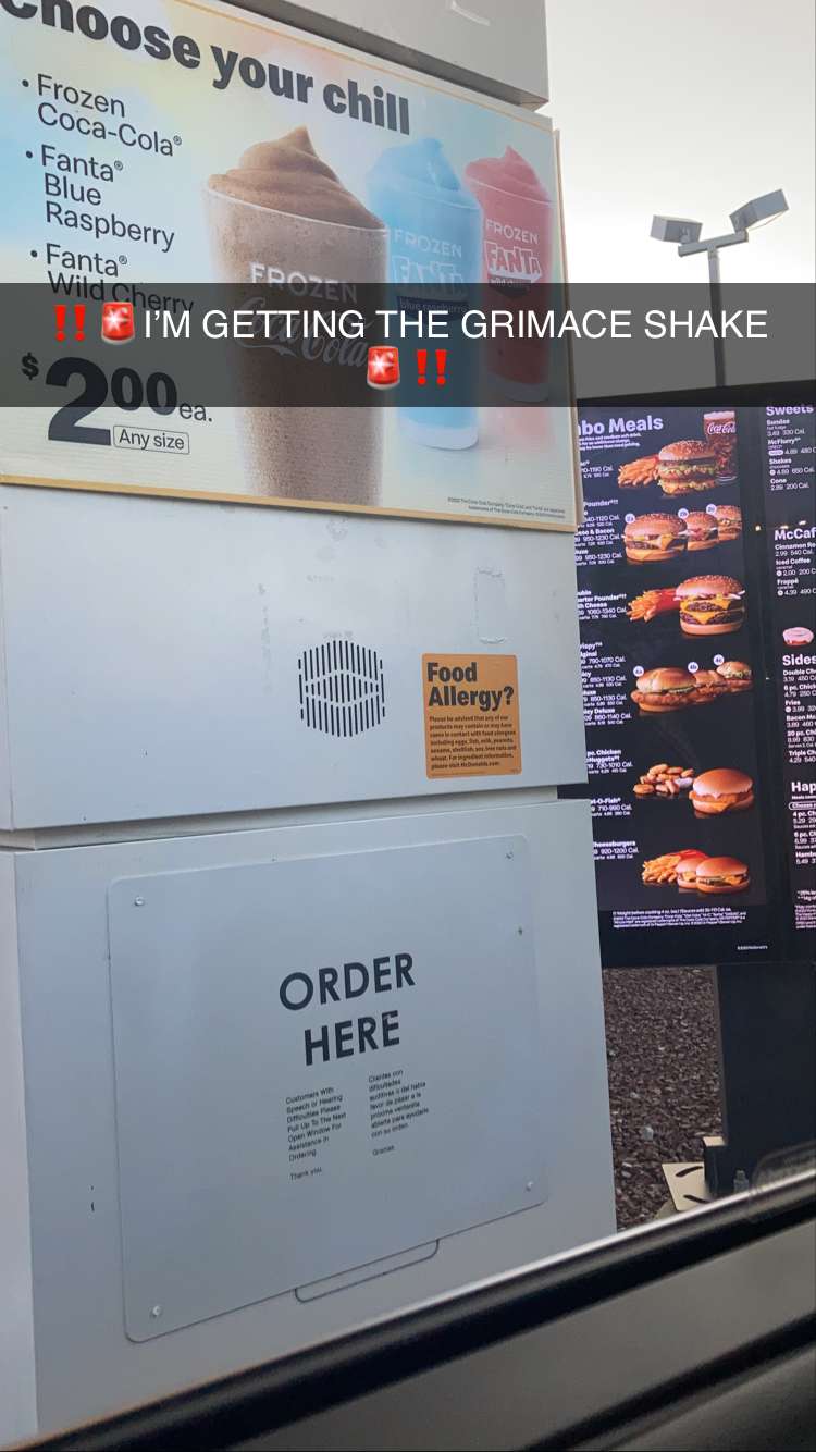 image for topic Grimace Shake