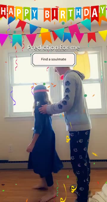 Preview for a Spotlight video that uses the Happy Birthday! Lens