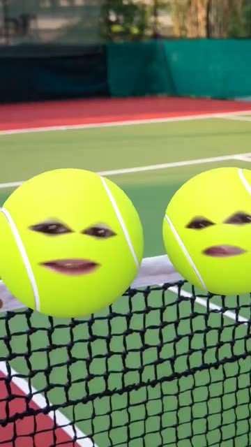 Preview for a Spotlight video that uses the Tennis Head Lens