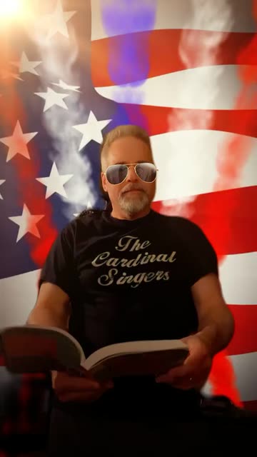 Preview for a Spotlight video that uses the Flag Background 🇺🇸  Lens