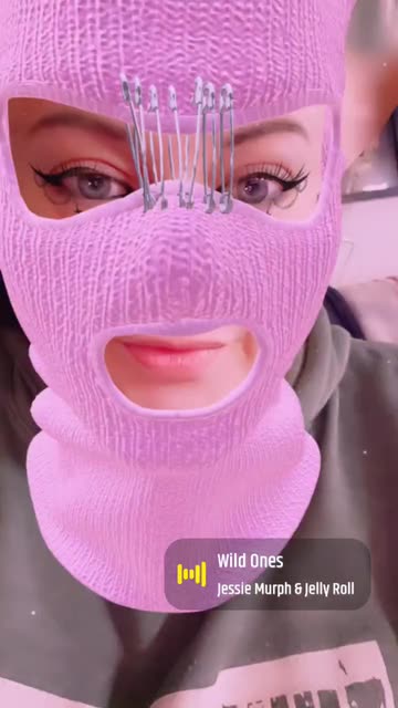 Preview for a Spotlight video that uses the Pink Balaclava Lens