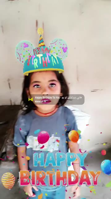 Preview for a Spotlight video that uses the Happy Birthday Lens