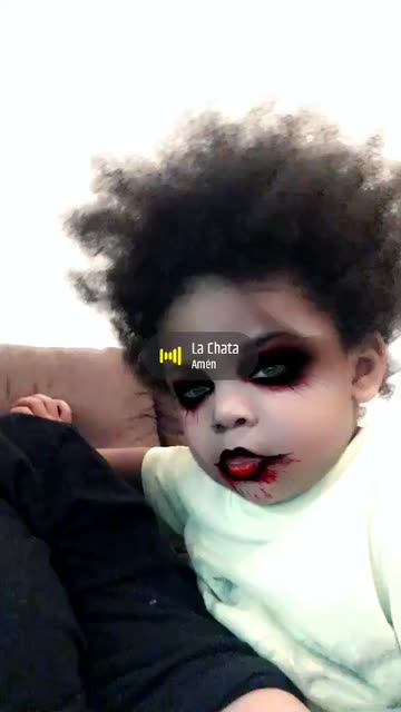 Preview for a Spotlight video that uses the clown mask Lens