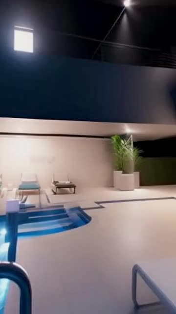 Preview for a Spotlight video that uses the Swimming Pool VR Lens