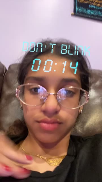 Preview for a Spotlight video that uses the Do not Blink Lens