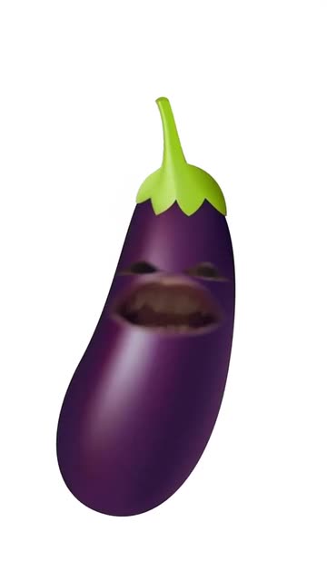 Preview for a Spotlight video that uses the talking eggplant Lens