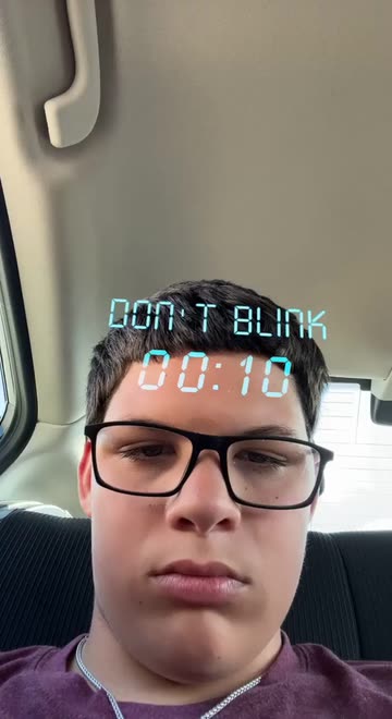 Preview for a Spotlight video that uses the Do not Blink Lens