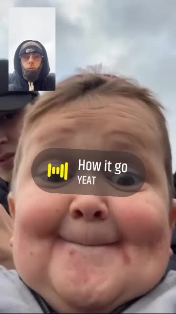 Preview for a Spotlight video that uses the Facetime Hasbulla Lens