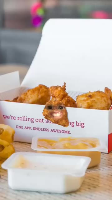 Preview for a Spotlight video that uses the Chick-Fil-A Nugget Lens