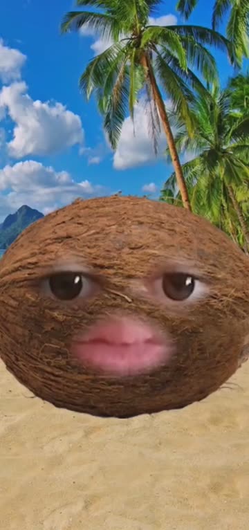 Preview for a Spotlight video that uses the Coconut Head Lens