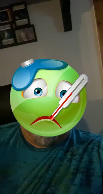 Preview for a Spotlight video that uses the emoji Sick Lens