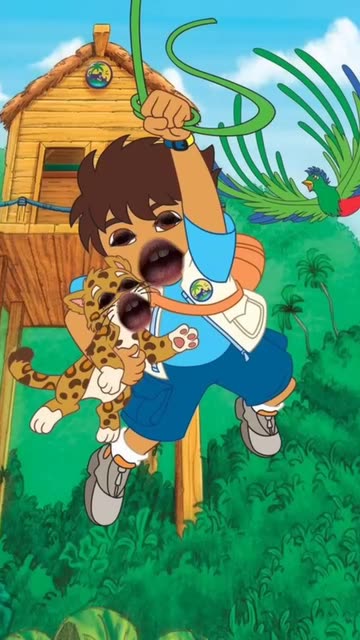 Preview for a Spotlight video that uses the Dora the Explorer Lens
