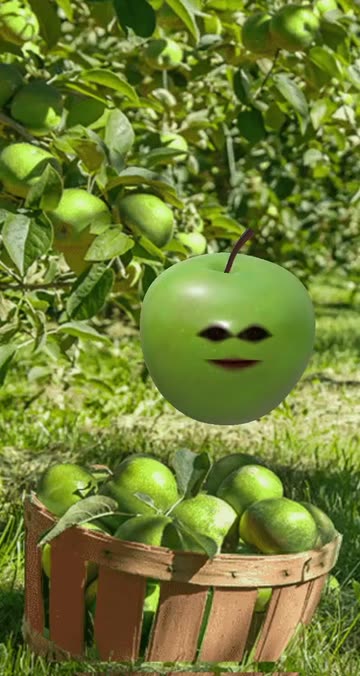annoying orange green apple