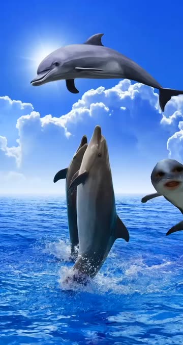 Preview for a Spotlight video that uses the Swimming Dolphin Lens