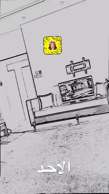 Preview for a Spotlight video that uses the Pencil scetch Lens