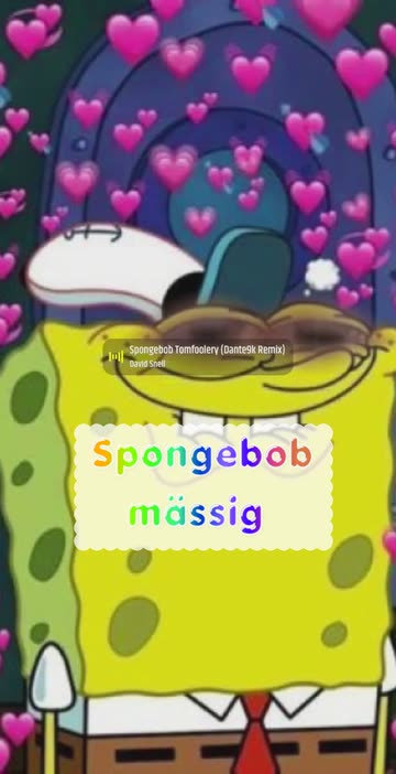 Preview for a Spotlight video that uses the smirk spongebob Lens