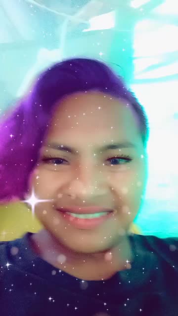 Preview for a Spotlight video that uses the Rainbow Hair Lens