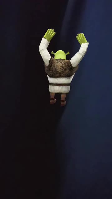 Preview for a Spotlight video that uses the shrek dance Lens