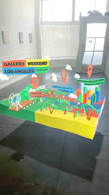Preview for a Spotlight video that uses the GALLERY WEEKEND LA Lens