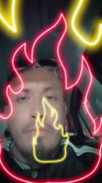 Preview for a Spotlight video that uses the Dancing Flames Lens