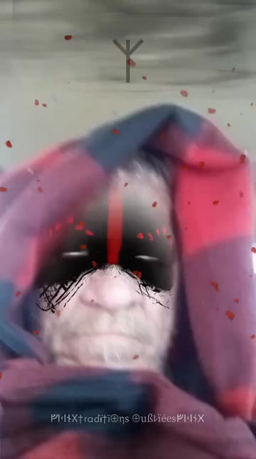 Preview for a Spotlight video that uses the ritual mask viking Lens