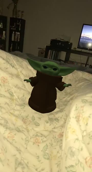 Baby Yoda Lens by Jhanavi - Snapchat Lenses and Filters