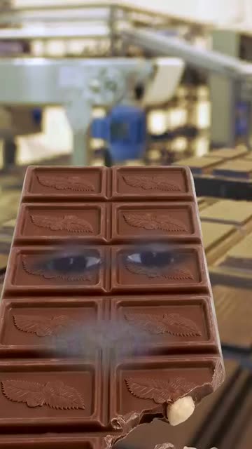 Preview for a Spotlight video that uses the chocolate bar face Lens