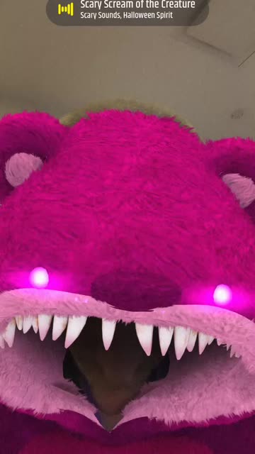 Preview for a Spotlight video that uses the Spooky Kigurumi Lens