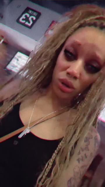Preview for a Spotlight video that uses the Goth Makeup Lens