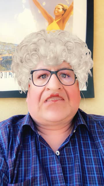 man dressed as old lady 74-Year-Old Man Dresses as a Woman to Make His Mother Happy