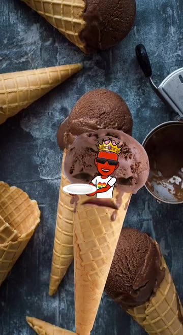 Preview for a Spotlight video that uses the Choco Ice Cream Lens