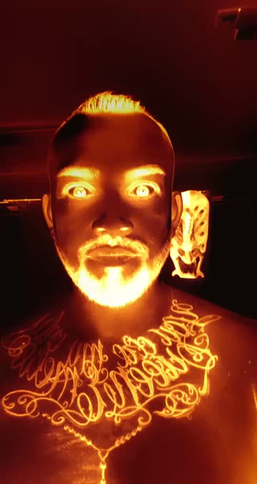 Preview for a Spotlight video that uses the Pumpkin Shader Lens