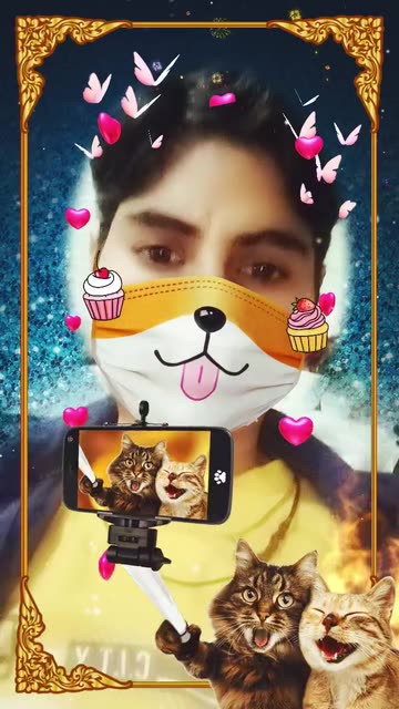 Preview for a Spotlight video that uses the Crazy Collage Lens
