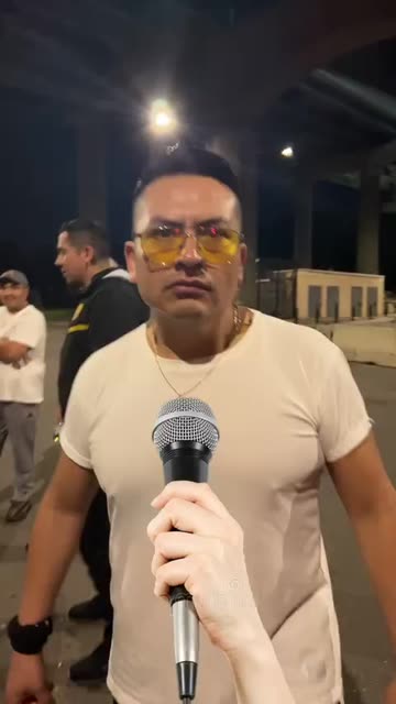 Preview for a Spotlight video that uses the Mic interview Lens