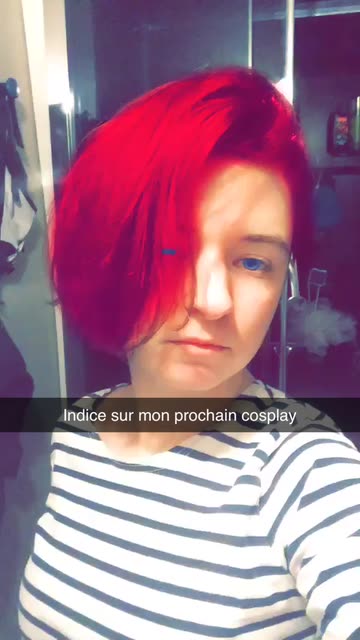 Preview for a Spotlight video that uses the Hair-Eyes Colors Lens