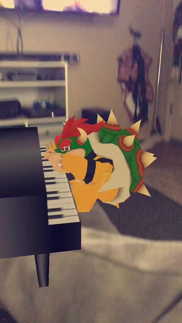 Preview for a Spotlight video that uses the Peaches Bowser Lens