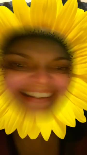 Preview for a Spotlight video that uses the sunflower head Lens