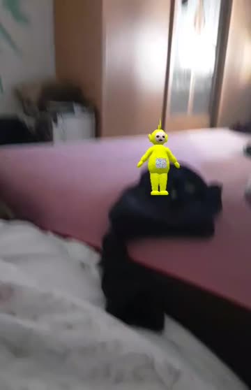 Preview for a Spotlight video that uses the Laalaa Teletubbies Lens